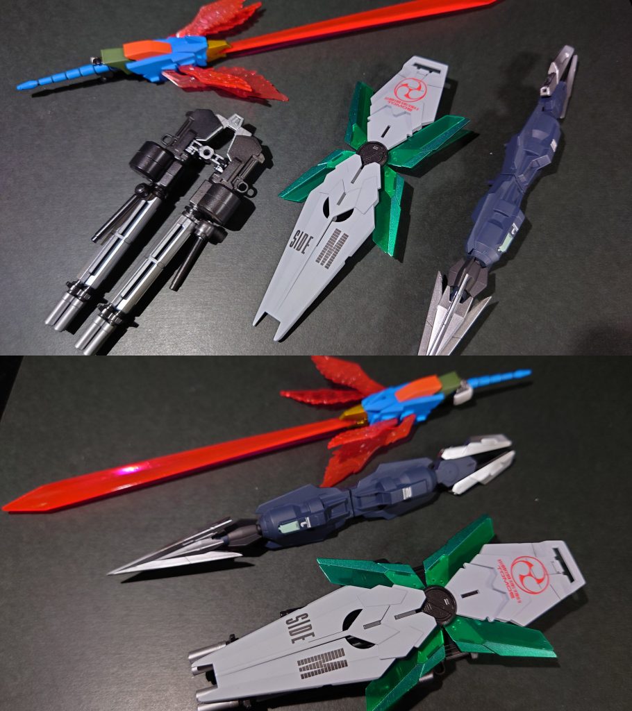 勇者ロボですので、これでもかというぐらい盛りました（）シールドガトリングはMGフルコーンから持ってきてます（）