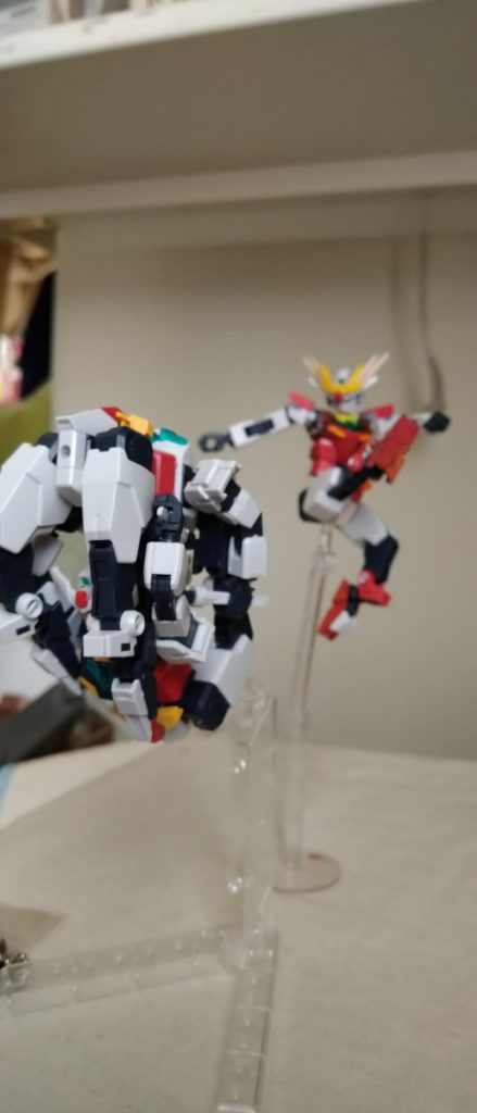 コアガンダム 炎にけらせてみました。