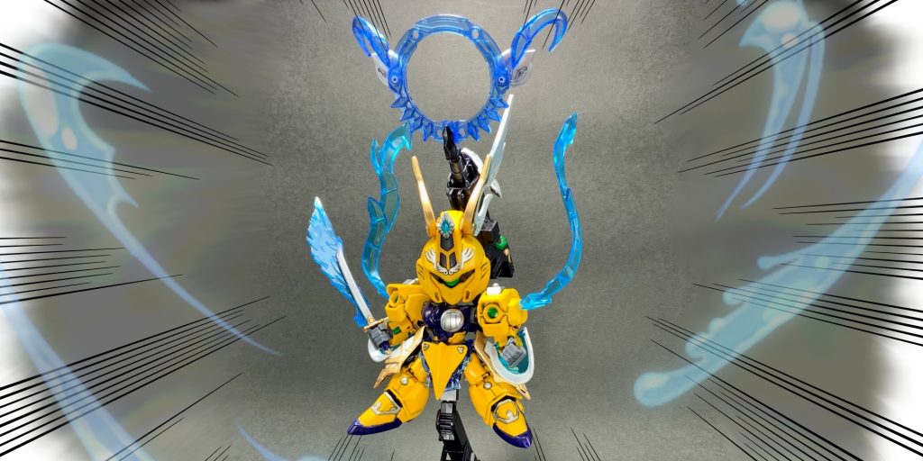 ●水の鎧 装着!みやま設定では、ガンダムビルドダイバーズの世界観で、玖射斗李矢のパワーアップ形態だ!