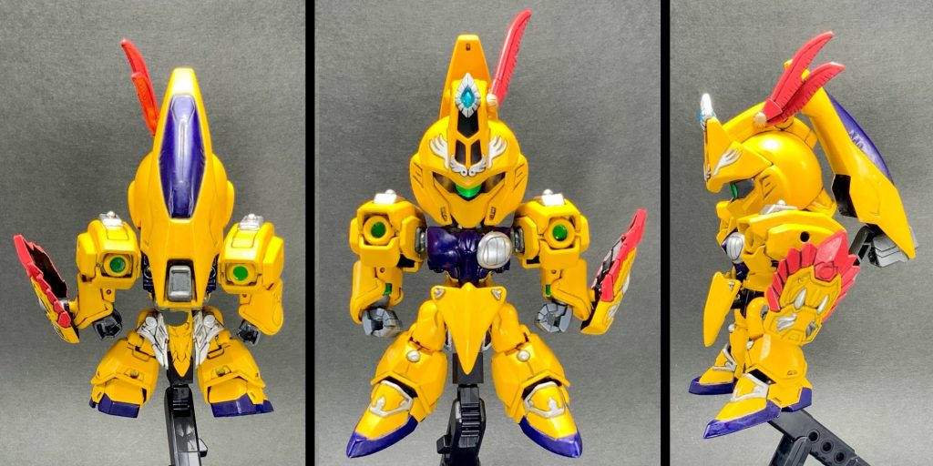 ●女足 各面準主役感なデザインになるよう、気を配りました。主なパーツレシピ顔・司馬懿サザビー肩・ライトニングガンダム背中荷・1/144ガンダムエアマスター(旧キット)足スネ部・董卓プロヴィデンスガンダム