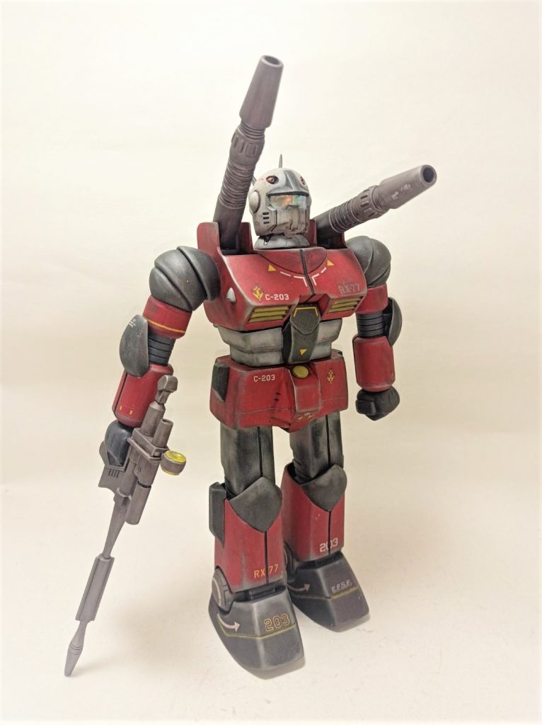 旧キット1/100 リアルタイプ RX-77 ガンキャノン–3枚目/制作者：@ferrarino999