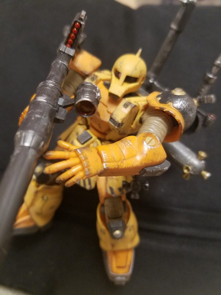 ザク単体でも十分カッコイイです。ご覧いただきましてありがとうございました!