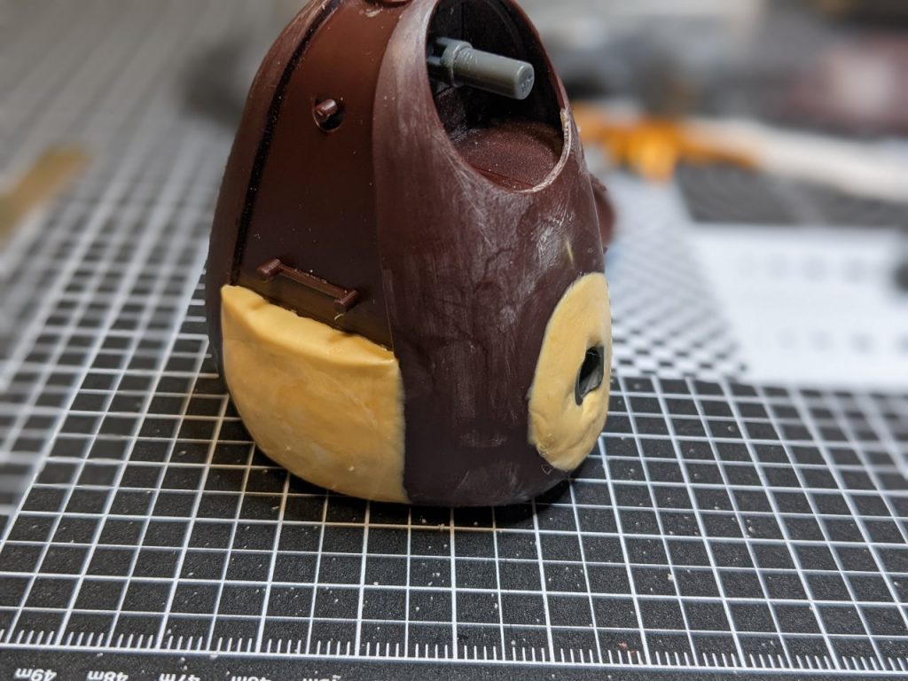 腕部、背中のジョイントはパテで作成腕部はルプスレクスのものを移植しています