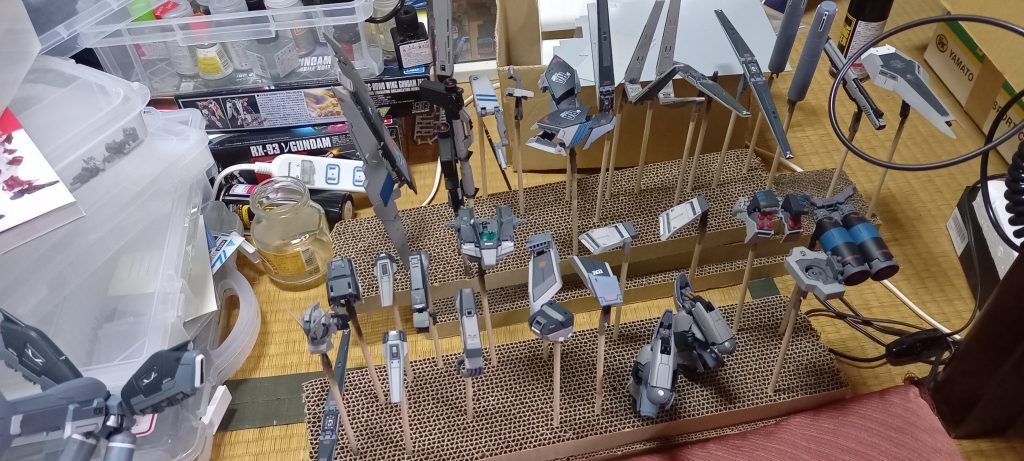 デカール乾燥中なう。