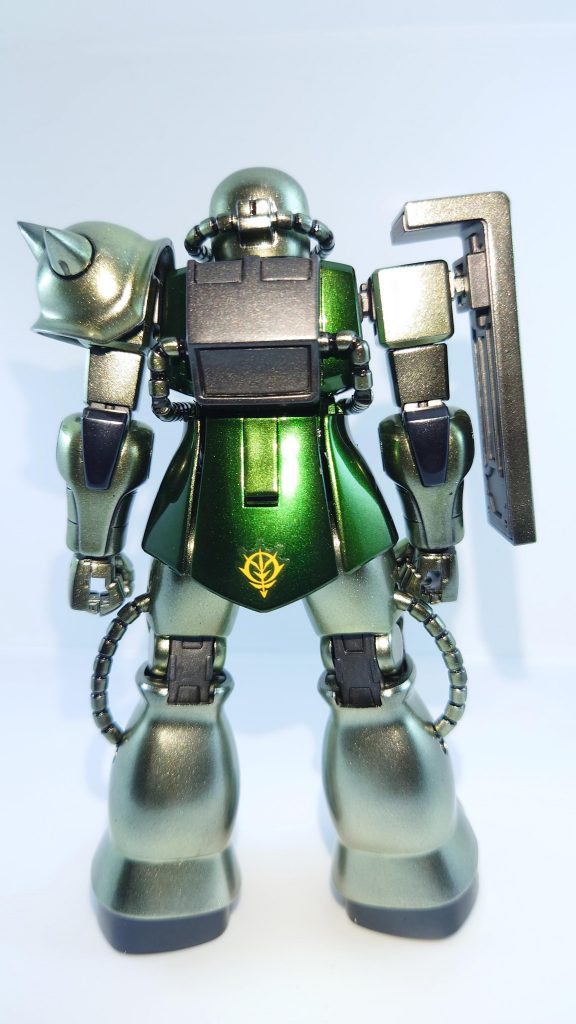 その他の薄い緑色はスターブライトシルバーを吹いてクリアーイエローをベースにGXクリアグリーンを混ぜて調色しました。