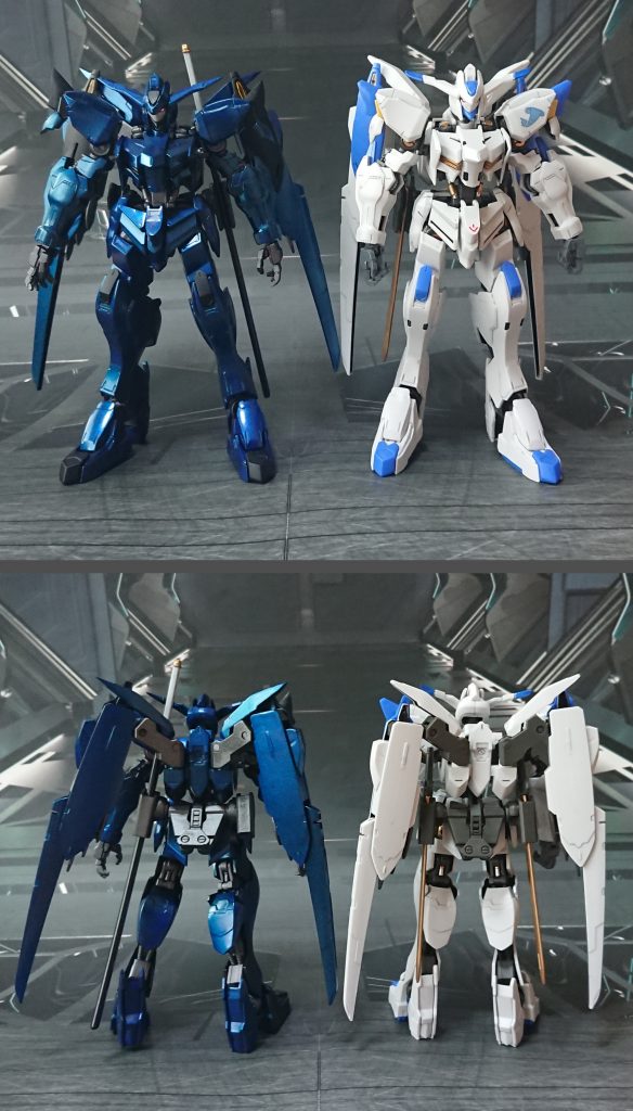 ガンダムバエルとの比較。