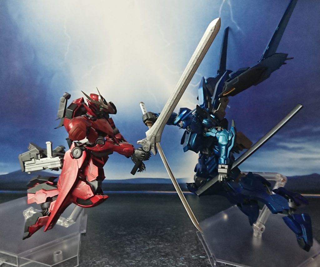 ガンダムバルバトスレッドグレイブとの、宿命の対決。