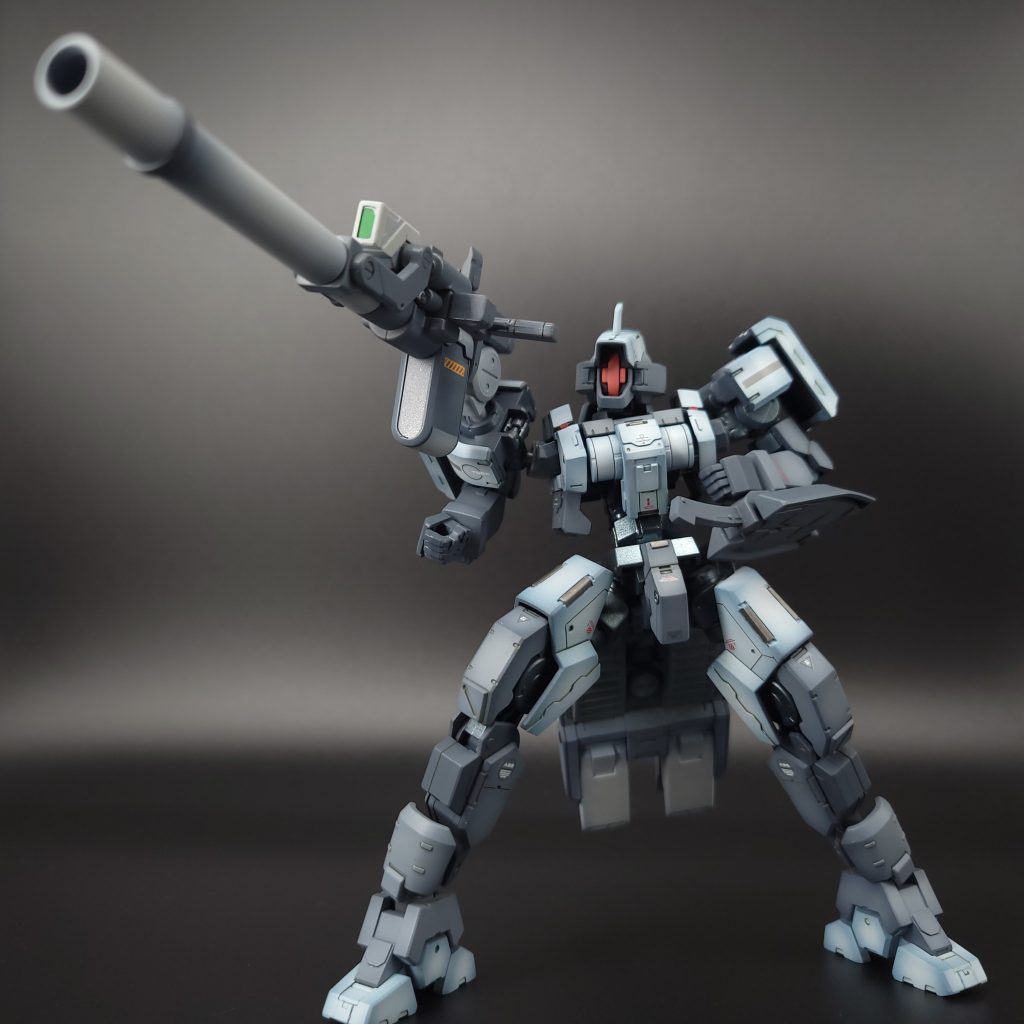 武装追加コトブキヤさんのフォールディングキャノンを追加（3mm軸におもむろに乗っけただけ）