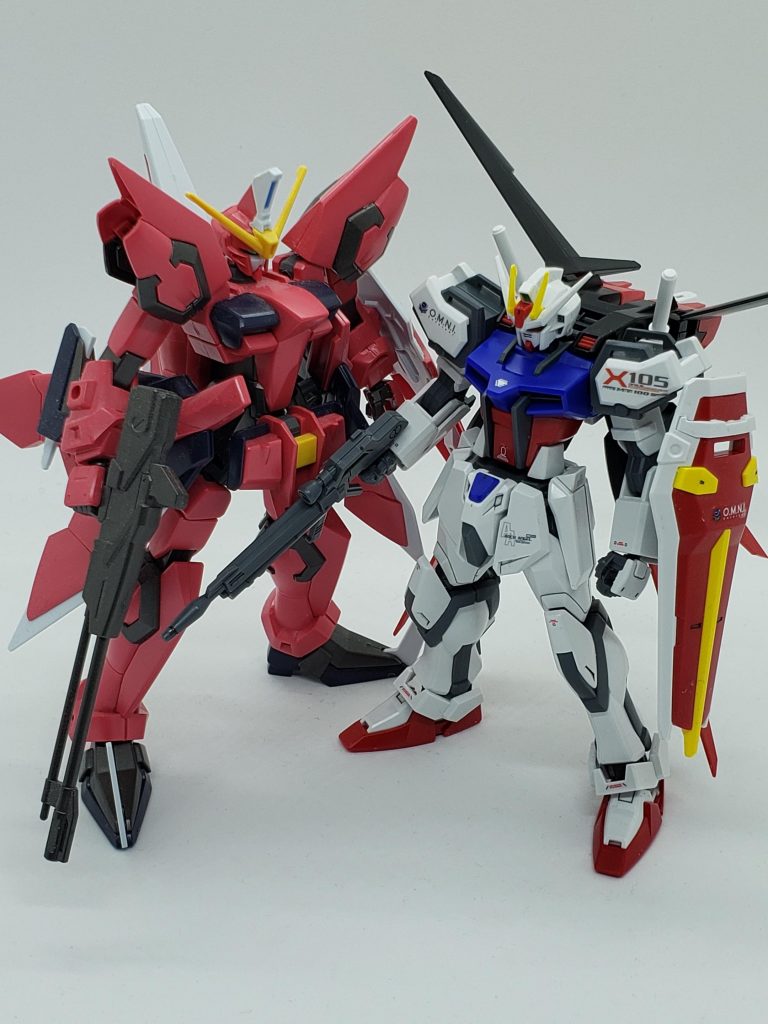 アノヒトと。腿を弄っているので身長が違ってます。