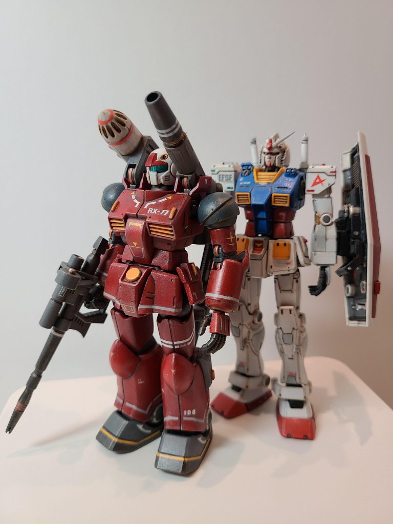 オリジンガンダムと並べても違和感なくなったかな？