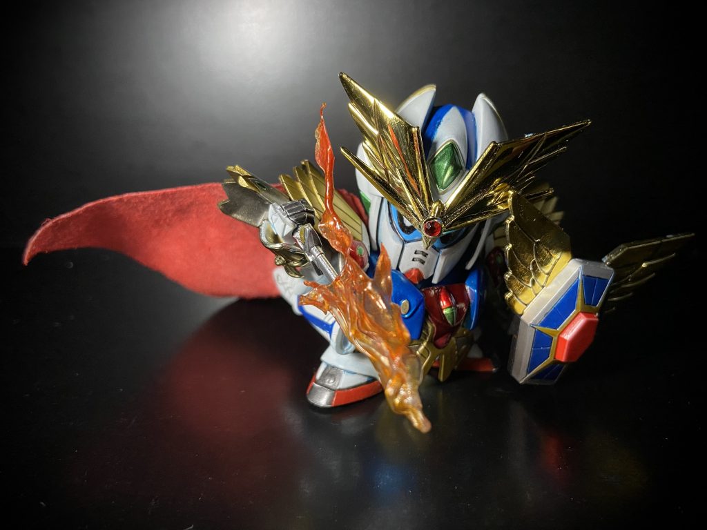 炎エフェクトを初めて自作してみました🔥クリアファイルをなんとなくカットして炙って塗装。両面テープで固定しております!以下制作工程