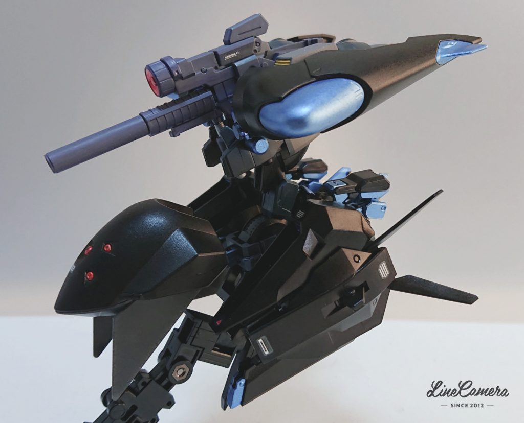 当初はウーンドウォートの武装もりもりにしたいと思い、試行錯誤していたのですが、ジンハイマニューバを手に入れた事で、重力下でドッグファイト出来る機体を作ろう！と思いついた。