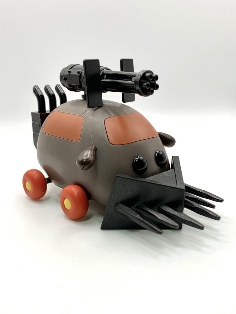 素組状態は茶色の可愛らしいテディ。第6話のゾンビ軍団を撃退する時に出てきたバージョンですね。