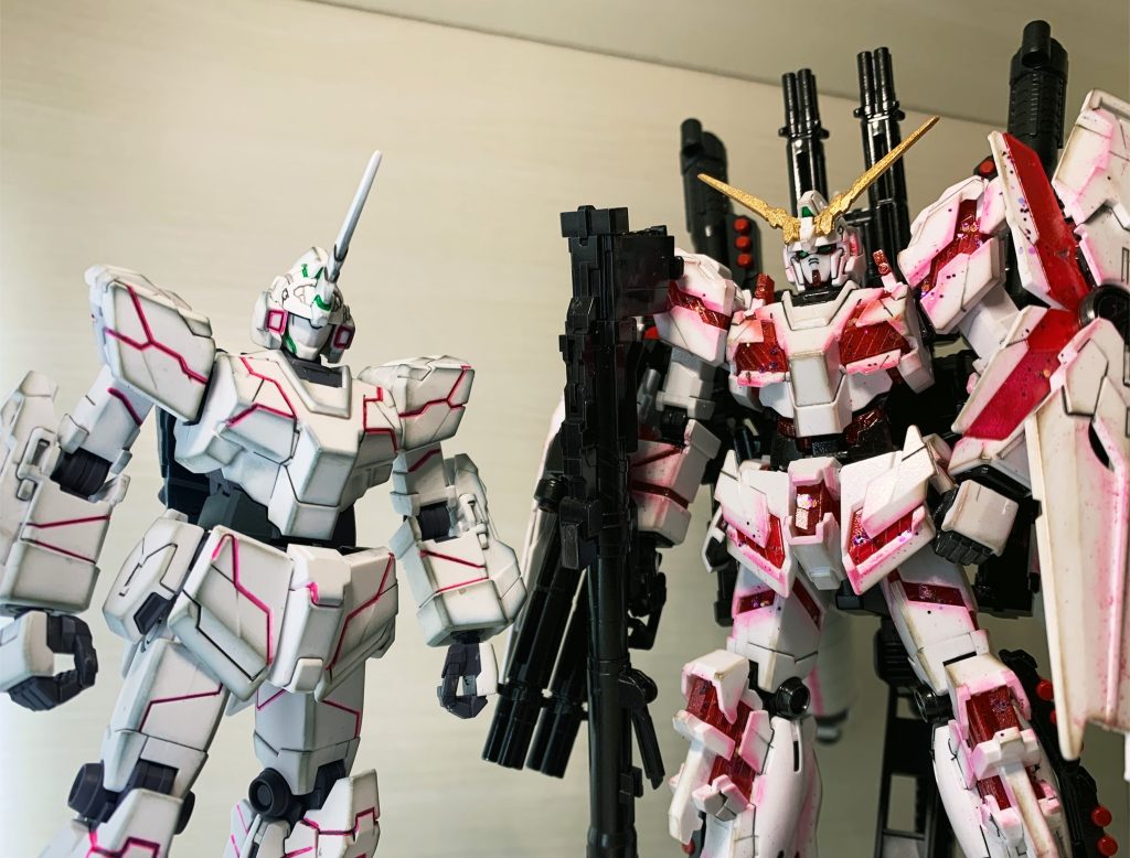 HGユニコーンガンダム　デストロイモード–3枚目/制作者：ひかやんʕ⁎̯͡⁎ʔ