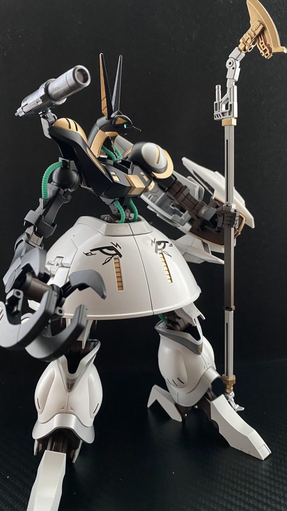 NRX-055NC  α-NUBIS　バウンド•ドック改アルパ•ヌービス。ニュータイプ(強化人間)専用機であるバウンド•ドック。この機体に対し、NT専用装備を含め様々な機能を追加、より強化され、完全なNT専用MAとなった。その為、パイロットには高いNT能力が必要とされる。　古代の神の名を与えられた機体は、パイロット、開発スタッフなど関係者から、アヌービス、アヌビィスなどと呼ばれる。