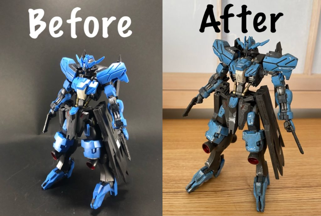 ウェザリング前後のビフォーアフター！ビフォーの方が好きって人も多いと思います。