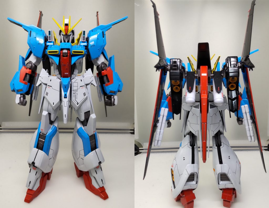 背面が黒赤になるだけでぐっとゼータ味が強まったのは嬉しかったです(笑)