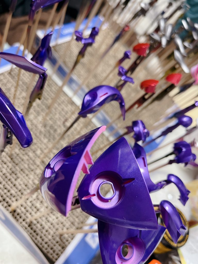 トップコート後