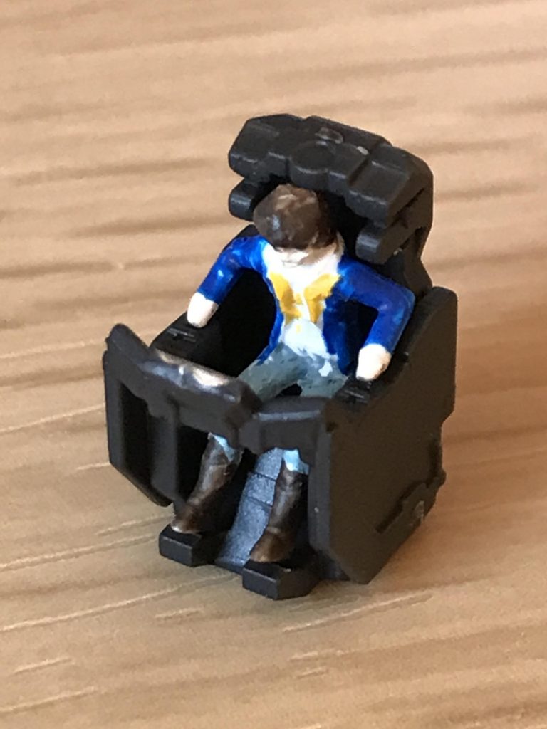 バナージ君は完成後はほとんど見えなくなりますが、塗装しました。