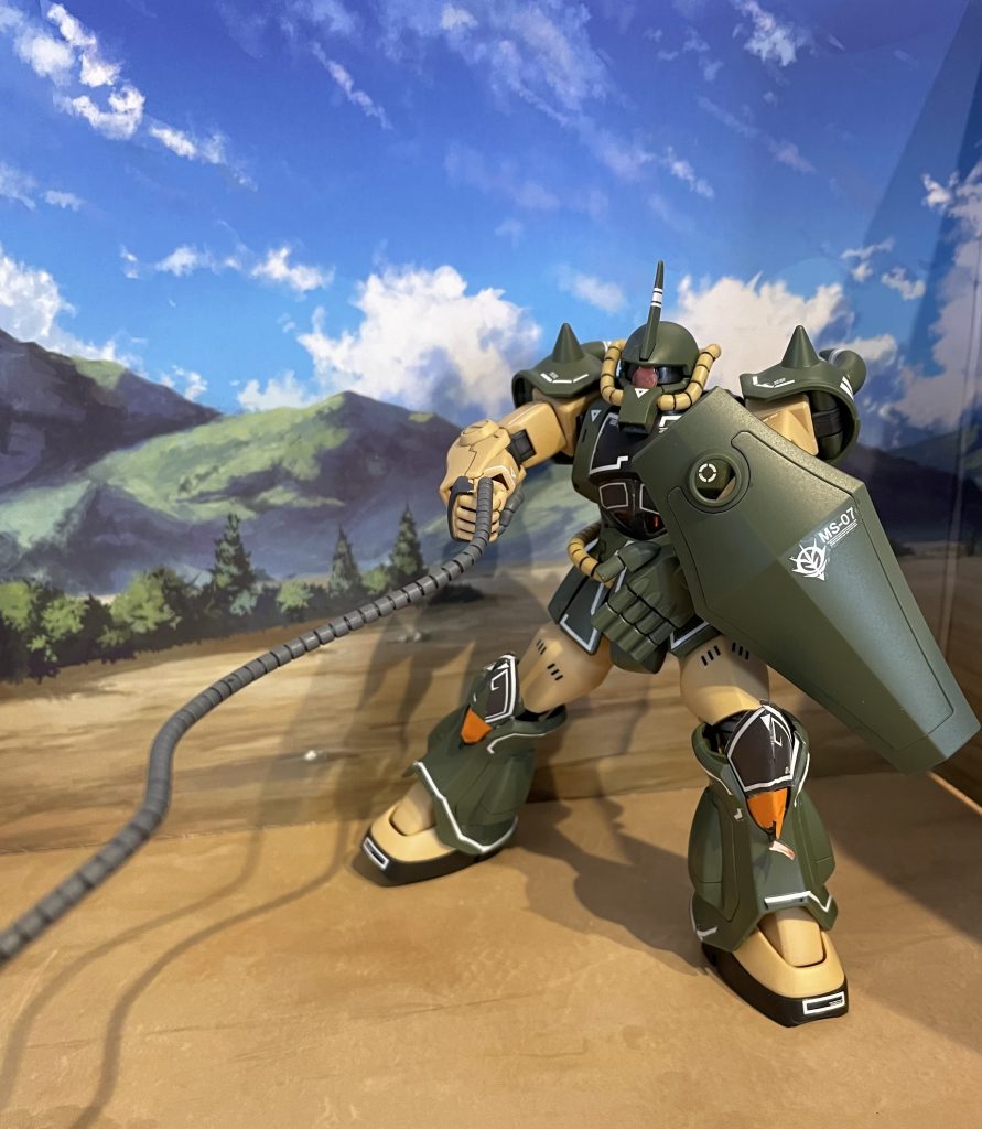 せっかくの限定カラーなので、付属の水転写デカール、スミ入れ、つや消しのみで仕上げました♪