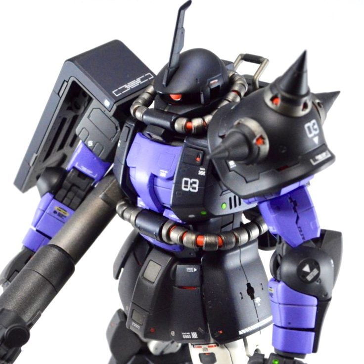 MS-06R-1A 黒い三連星専用ザクⅡ｜OKD555さんのガンプラ作品｜GUNSTA（ガンスタ）