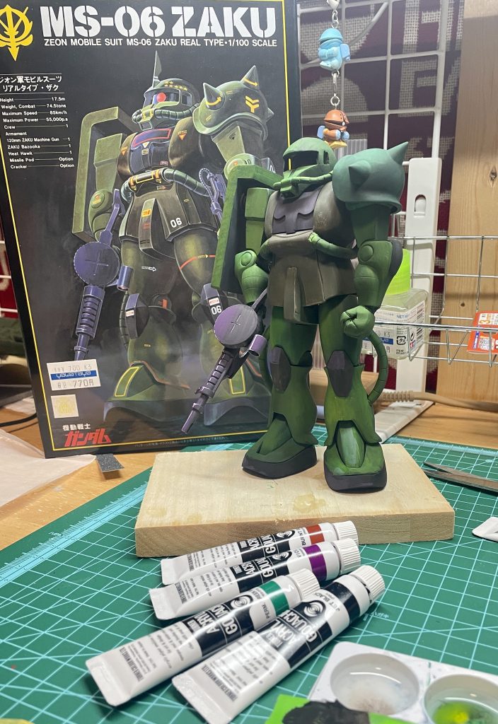 塗装は絵の具で筆塗りです(^o^)/