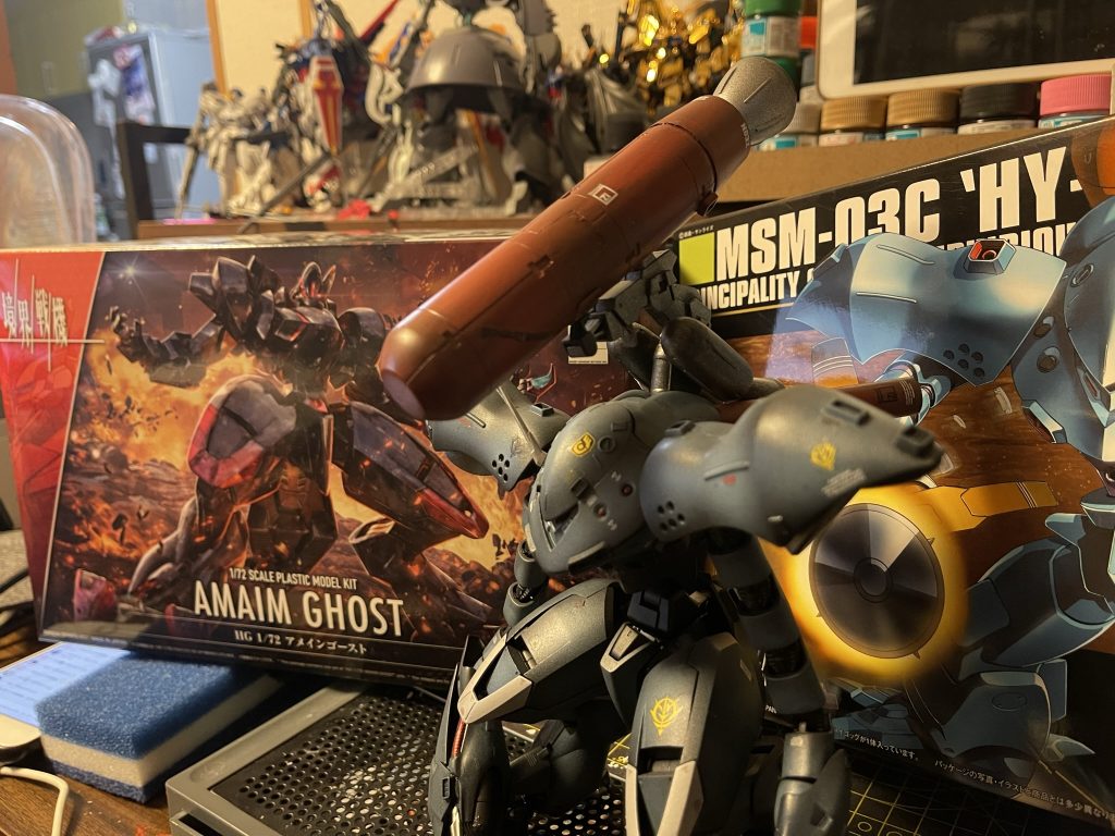 緊急時にはロケットブースターを射出して敵にぶつける的な🤔名前はハイゴッグ・アメインかな?YouTubeに解説する動画も上げているのでご覧頂ければ幸いです!