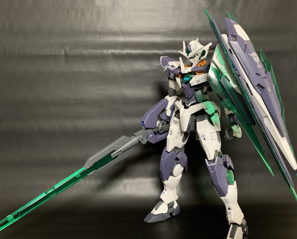ガンダムマーカーで塗ぬりぬりMGクアンタ–2枚目/制作者：Asufaru