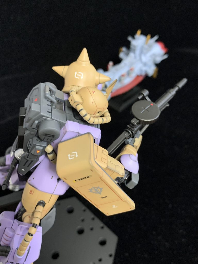 以前作ったサラミスと共演。「さぁ!獲物だよ!!」こんなイメージでしょうか。