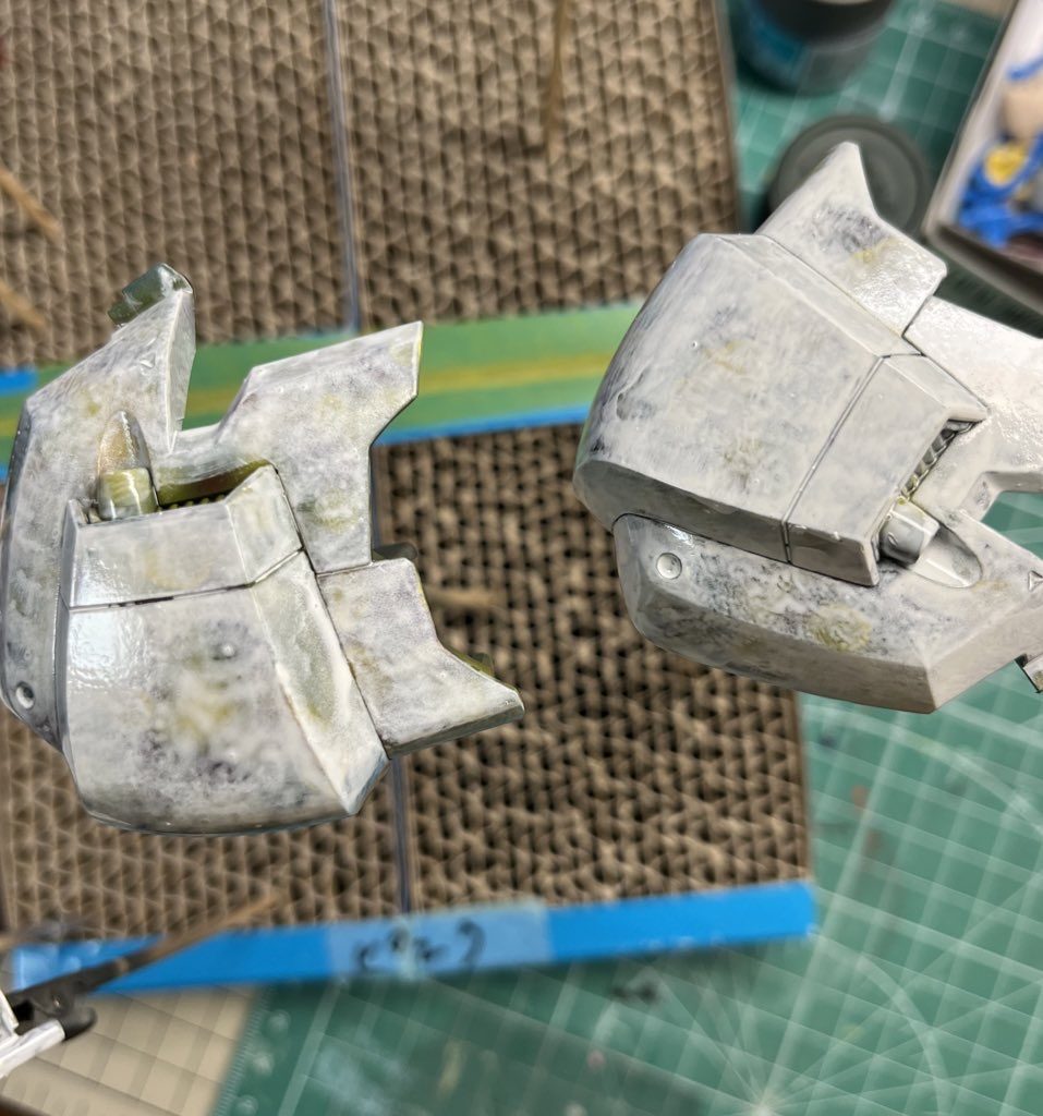 ペタペタ筆塗り