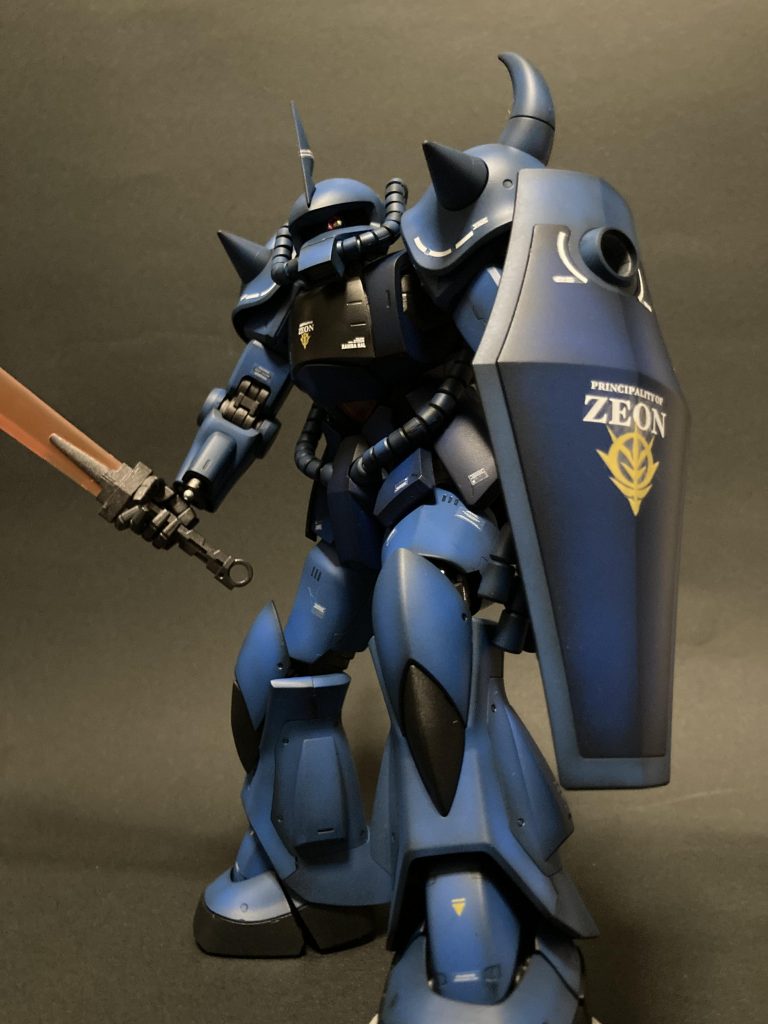 ヒートサーベルで。目はVCドームに交換しています。ご覧いただきありがとうございました。