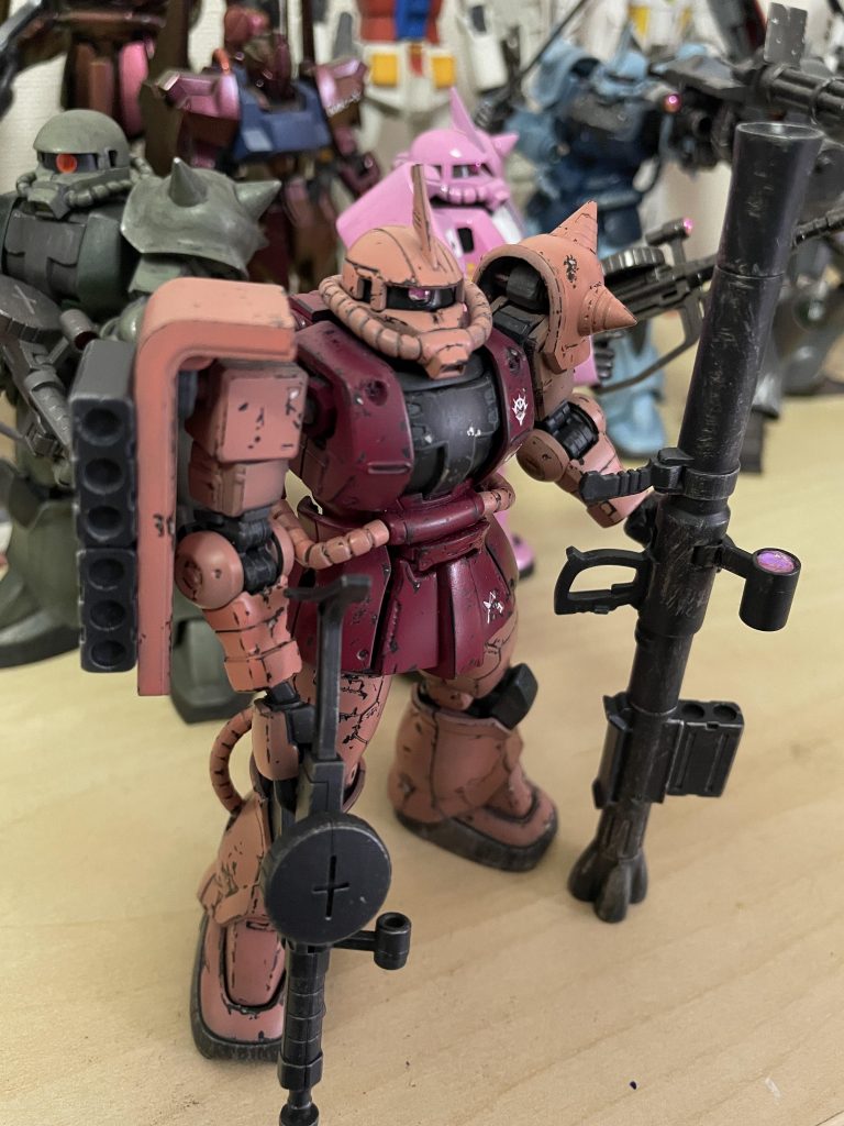 HG THE ORIGIN シャア専用ザクII–2枚目/制作者：Libra1022