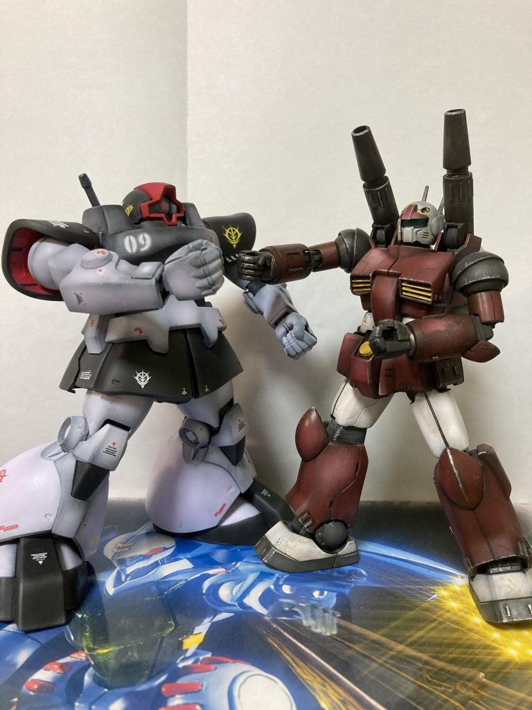 ガンキャノンと一緒に。