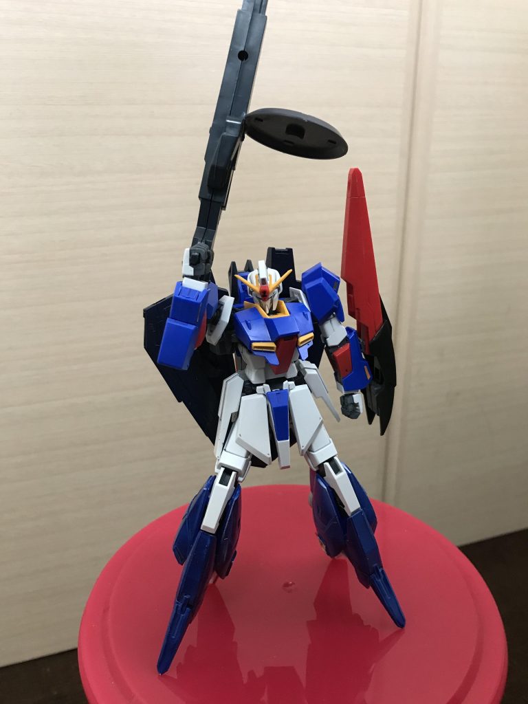 まずは木星圏試験用後期型Zガンダムです木星でのウェイブライダー形態での飛行を目的とした改造を行いました推力を上げる為にガンダムヴィダールの足の大型スラスターをいただきましたうん、美味しい^o^ガンダムフレーム独特の硬さですねご馳走様でした