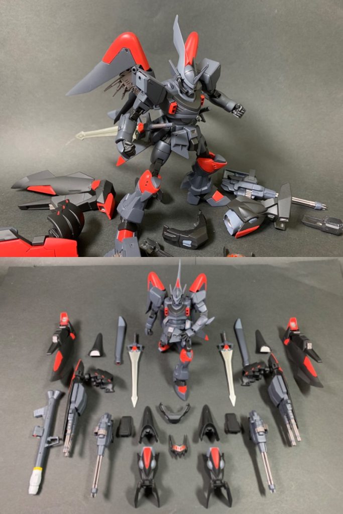 シグーファントム。アーマーパージをした姿。装甲と火力が無くなった分、重量が減ったため、高機動の一撃離脱戦法を得意とします。