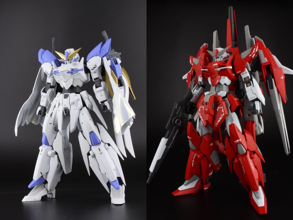 主な工作。フランマテルティウムに合わせて頭、胴、脚部を残し他の部分をミキシングで変更しています。全体的にシャープ化、違和感があったモールドなどはパテで埋めました。