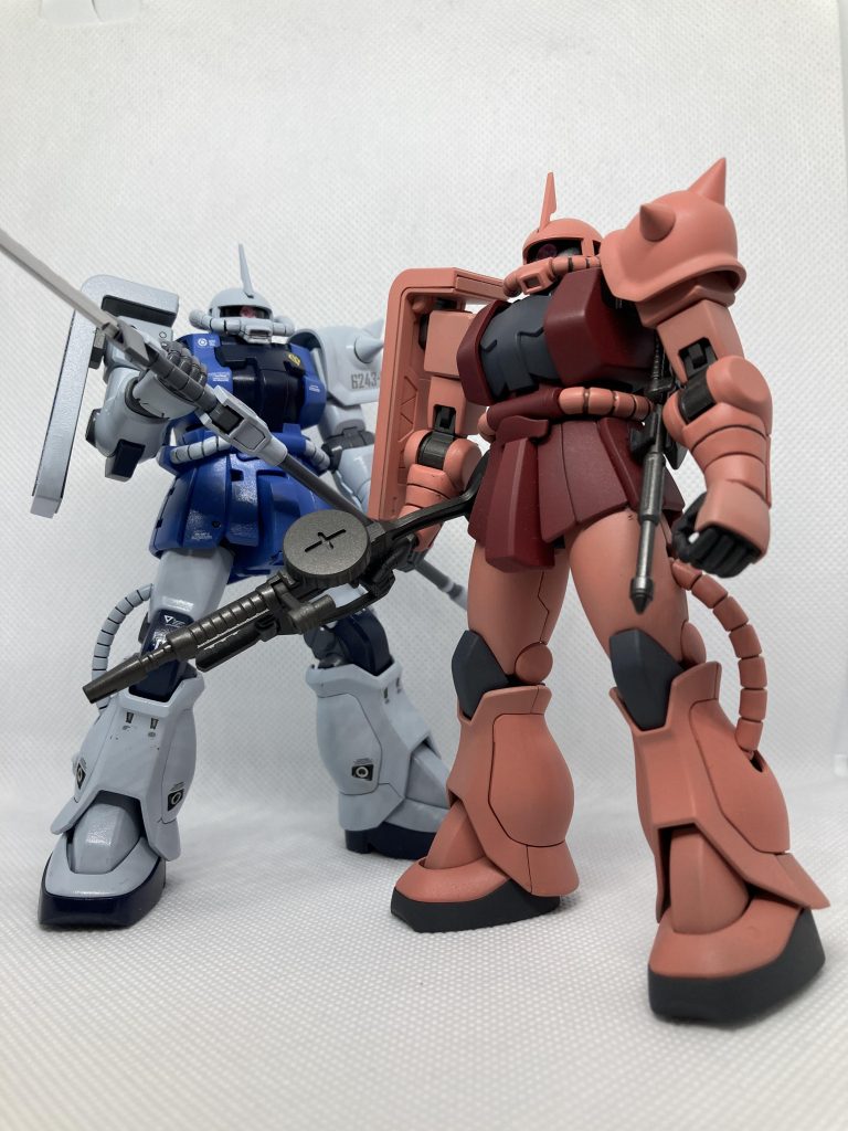 ザクの日なので過去作のシャア専用もやっぱり好みのスタイルはF2型です^_^