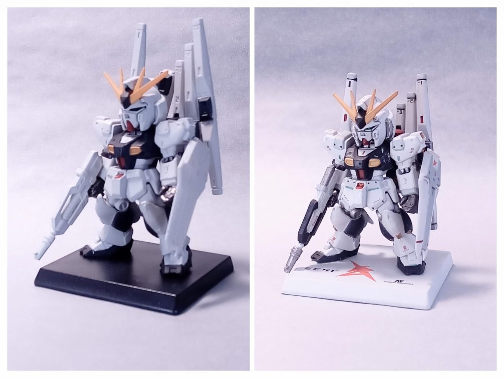 ノーマルと比較。小顔にすることによって、だいぶ良くなりました！今回は、製品の塗装の上から部分塗装でしたが、うまく完成できたと思います。