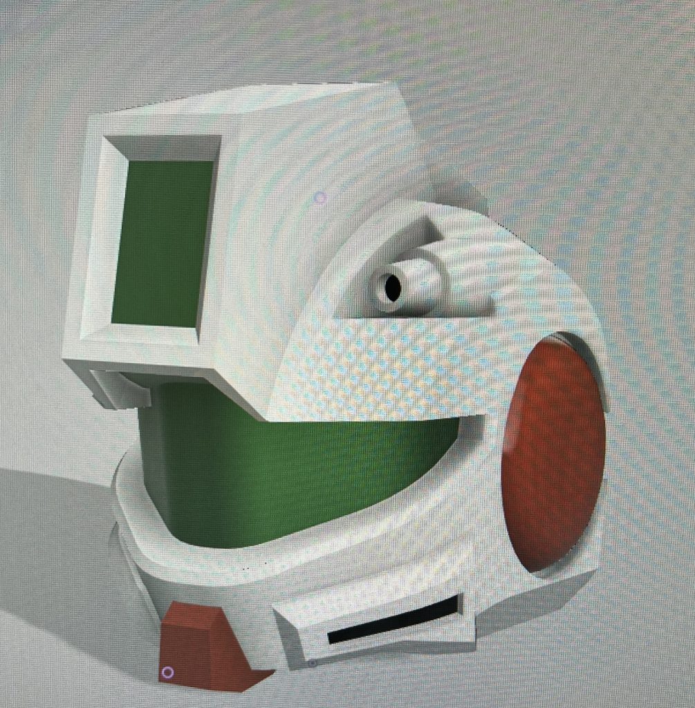 3回目のモデリングでやっと納得できるものができました。モデリング作業にかなり時間を掛けてしまいました…