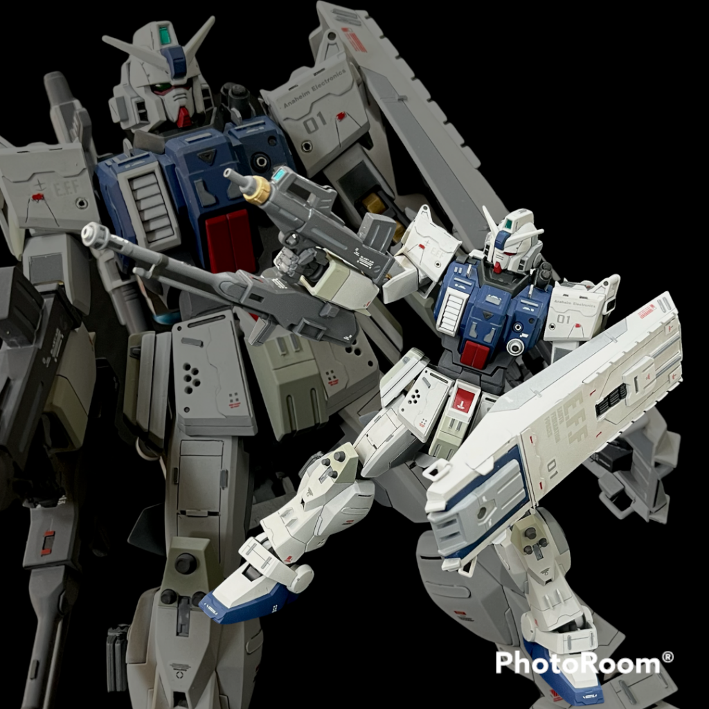 レッドポイントは基本塗装後にエナメル塗料で筆塗。ここがキレイに塗れない、側面に塗り残しが発生するな。赤いランナーを伸ばして貼る方がいいのか。次回の課題とします。