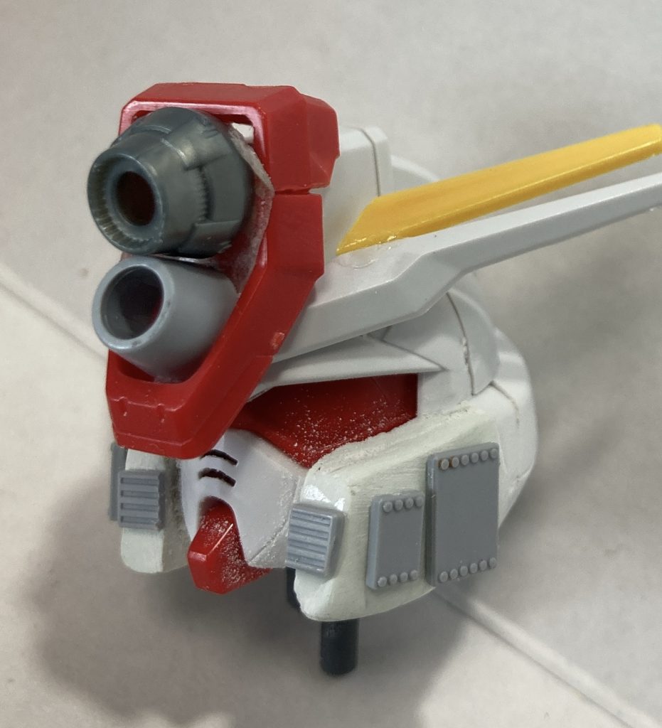 頭はBB戦士インパルスにパテを盛ってダブルゼータっぽくしました、