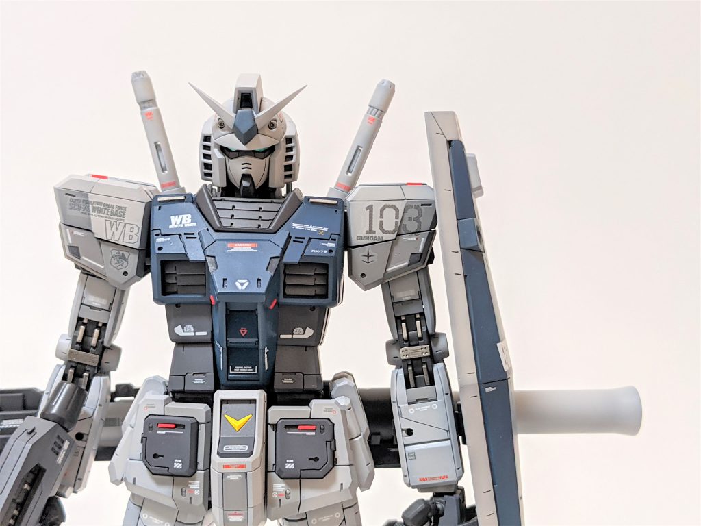 最後まで見て下さりありがとうございます。自分でもかなりお気に入りの出来になりました。もっと腕を上げて,また挑戦してみたいキットです。次回は過去作を何点か上げさせて頂きながら、製作中のMGグフver.2.0を進めようと思っています。また見て頂けると嬉しいです。