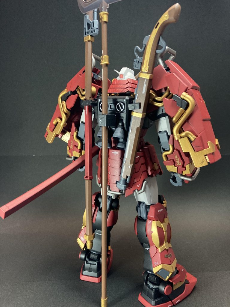 人形っぽくしたかったので、あまり凝った塗りはしない(出来ない)方向で。ウェザリングとかしてません。