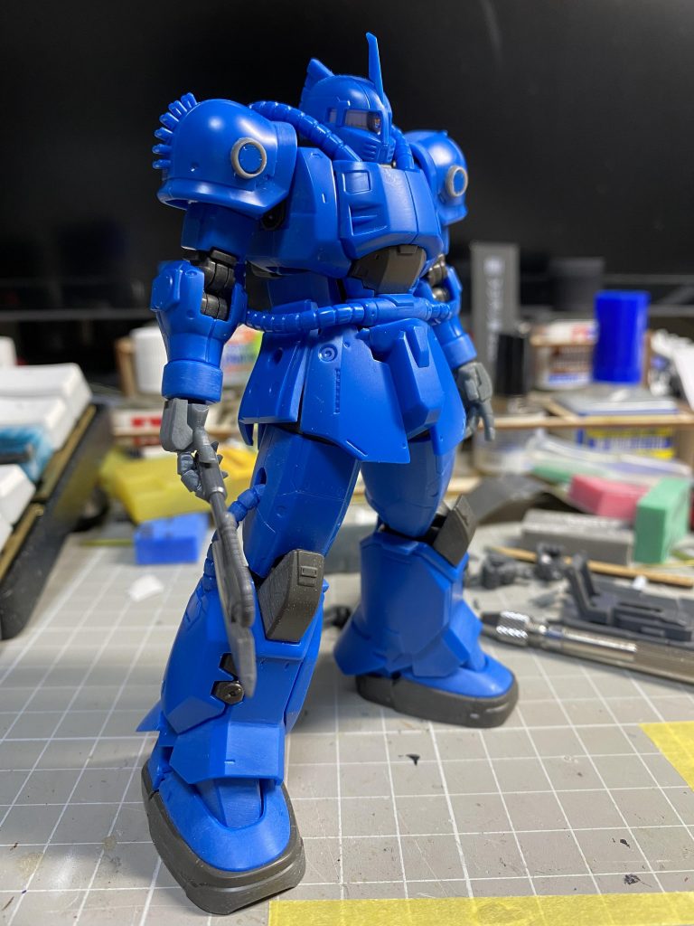 素組みからちょっと工作してるあたりです。約1〜2年ぶりの模型だったので完成させられるのか心配でした😅