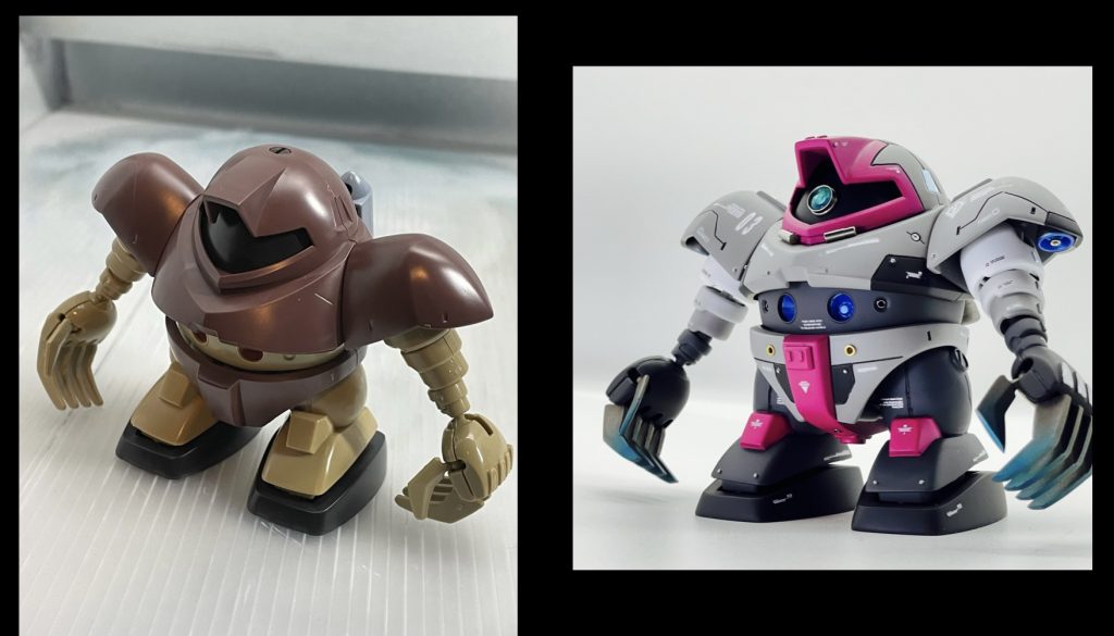 元キットとの比較です。