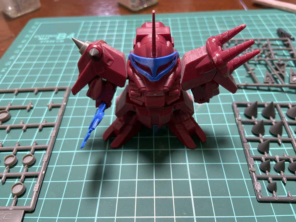 未塗装だとこんな色！娘のぱち組をリペイントしました。