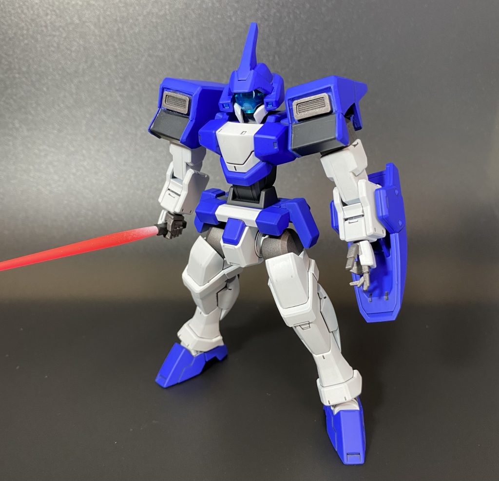 形になるまでだいぶ暇の掛かった機体ですが、ベースのジェノアスが出来がいい為、かなり良い感じに仕上がったかなと思います。