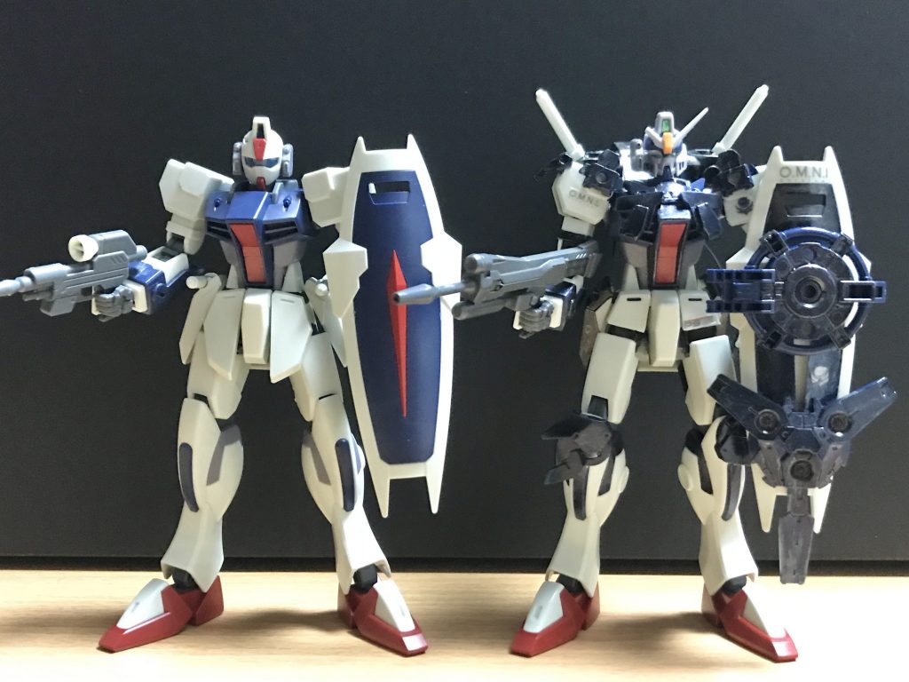 ダガーlに30mmのパーツなどを切った貼ったしています。いつかアサルトシュラウドに相当するフルアーマー形態も作ってみたかったり。