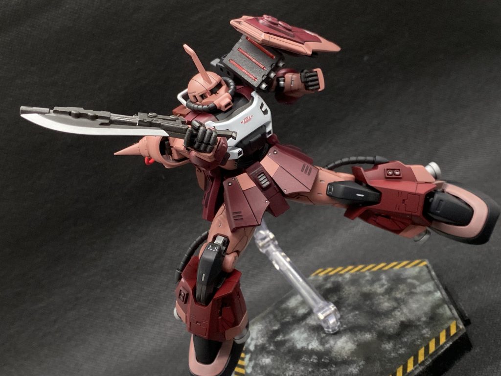 高機動型ザクⅡやアクトザクを基にガナーザクウォーリアーを意識しています。 