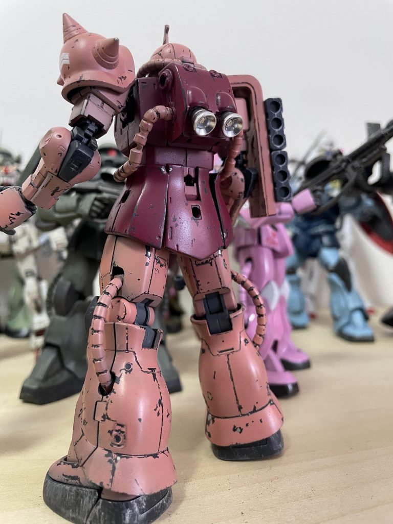 HG THE ORIGIN シャア専用ザクII–3枚目/制作者：Libra1022